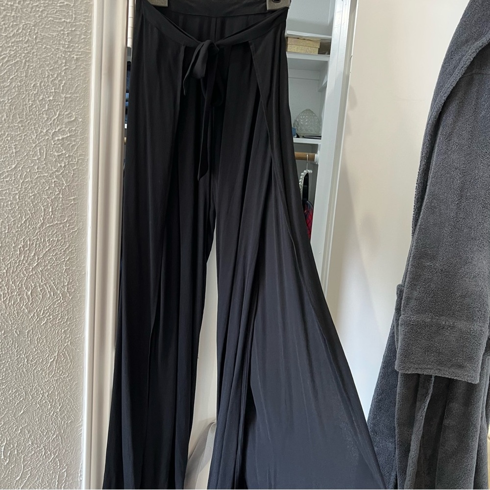 NWT ASTR Label Black Wrap Pilazzo Pants